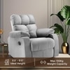 Helios Motorised Recliner Chair for  Premium Soft Suede Fabric 1 Seater Chair - Grey