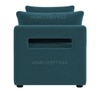 Jedlo Velvet 2 Seater Ottoman Bench with Storage  in T Blue  Color