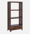 Vishi Solid Wood  Bookshelf in Provincial Teak Finish
