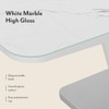 Caribu 4 To 6 Extendable Dining Table With 6 Seneca Chairs (Finish- White High Gloss)