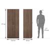 Zoey Engineered Wood 2 Door Wardrobe in Classic Walnut Finish