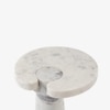 Fior Marble Side Table in White Colour