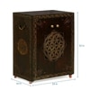 D'Dass Big Wooden Temple For Pooja Cabinet In Home and Office With Door