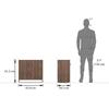 Alex 9 Pair Shoe Rack in Classic Walnut Finish