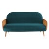 Holden Fabric Sofa (Teal Blue)