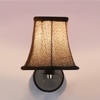 Devansh Metal Wall Mounted Lamp With Beige Jute Shade