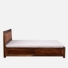 Devora Hydraulic Solid Wood Bed King Size in Provincial Teak Finish