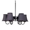 Devansh Dual Black Wallmounted Lamp With Cotton Off-White Shade
