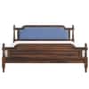 Regal Shesham Solid Wood King Size Bed Non Storage Bed In Provincia Teak Finish
