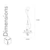 Sailor White Metal Single Hanging Pendant  Light