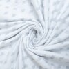 White and Grey Shade Floral Dohar Pure Cotton Single Bed Reversible