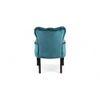 Arista Sheesham Wood Accent Chair Set of 2 in Turquoise