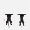 Armer Solid Wood Bedside Table in Black Colour