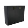 Spydercraft Accent Modern Cabinet in Black Finish