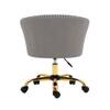 Doe Buck Paolo Grey Houndstooth Upholstered Swivel Office Chair
