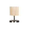 Round Bamboo table lamp with Steel Base -38
