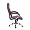 Adiko Sleek Executive Revolving Office Chair In Brown