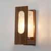 Eliante Lisma Brown Wood Wall Light With Included Bulb In Brown Colour