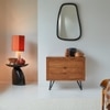 Kelpie Solid Wood 3 Drawer Stroage Unit in Honey Oak Finish