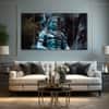 The Castle Decor Adiyogi Wall Art Set of 5 Digital Painting 27x48 Inch