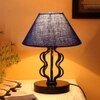 Diana Blue jute Shade Iron Table Lamp