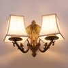Eliante Cloth Shade Wall Lights Mild Steel & Fabric Material Antique & Cream Finish