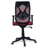 Zeeazyana Mid Back Ergonomic Chair in Red Colour