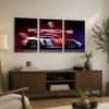 The Castle Decor Porsche 911 Racing Car Wall Art Set of 3 20x30 Inch