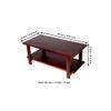 Aroda Sheesham Wood Coffee Table In Walnut Finish