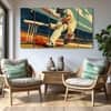 The Castle Decor Sports Wall Painting Wooden Framed 27x48 Inch