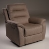 Silvana One Seater Motorized Fabric Recliner in Taupe Beige Colour