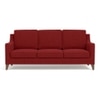Abbey 3 Seater Fabric Sofa In Salsa Red Colour