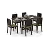 Danton Oribi Solid Wood 6 Seater Dining Table With Set Of 6 Chairs
