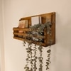 Norita Wooden Wall Shelf Organiser With Key Holders