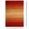 Presto Orange Solid Hand Tufted Wool Carpet 5X7 Feet