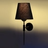 Devansh Metal Electric Wall Light in Black Colour with Black Shade Count of 1 Light