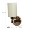 Eliante Modern Wall Lights Mild Steel & Glass Material Gold & Cream Finish