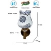 Devansh Metal Electric Wall Light in Gold Colour with Multi Shade Count of 1 Light