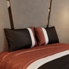 Stoa Paris 300TC UltrSatin Super King Bedsheet with 2 Pillow Covers Satin Super Caramel White