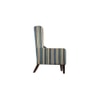 Euporia Solid Wood Lounge Chair In Multicolour