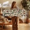 Traditional Kalamkari Botanical Canvas Wall Art 12 x 46 Inch