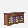 Sheesham Wood Sideboard In Rustic Teak Finish