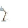 Modern White Study Lamp With Metal Base