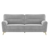 Osbert Velvet 3 Seater sofa in Grey color