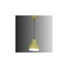 Opi Minimal Pastel Yellow Metal Single Hanging Light