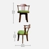 Vanilla Revolving Chair in Mint Green Colour