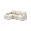 Apollo Compact Sofa (Colour : Pearl, Cushion : Soft, Back Type : Regular, Seating Capacity : Left Aligned 2 Seater + Left Aligned Chaise)