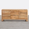 Wiemar Solid Mango Wood Sideboard with 3 Door in Natural Finish