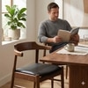 Scandinavian Boden Dining Chair Walnut Finish