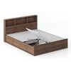 Jasper Engineered Wood King Size Box Storage Bed In Classic Walnut Finish